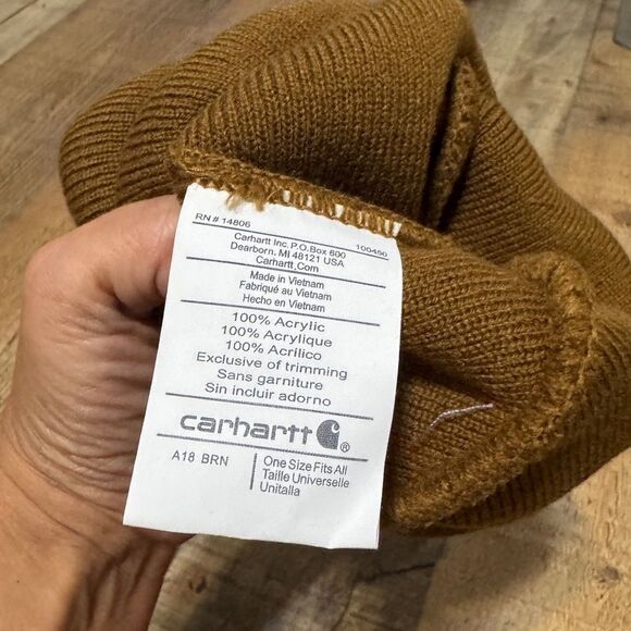 Carhartt Beanie Hat Men's One Size Knit Cuffed Brown
One size - Picture 3 of 4